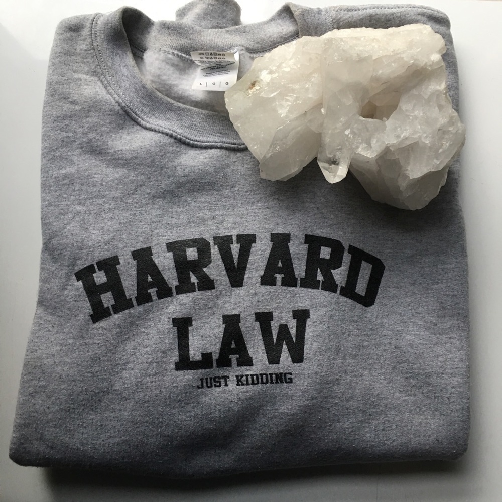 HARVARD LAW VINTAGE CREW NECK